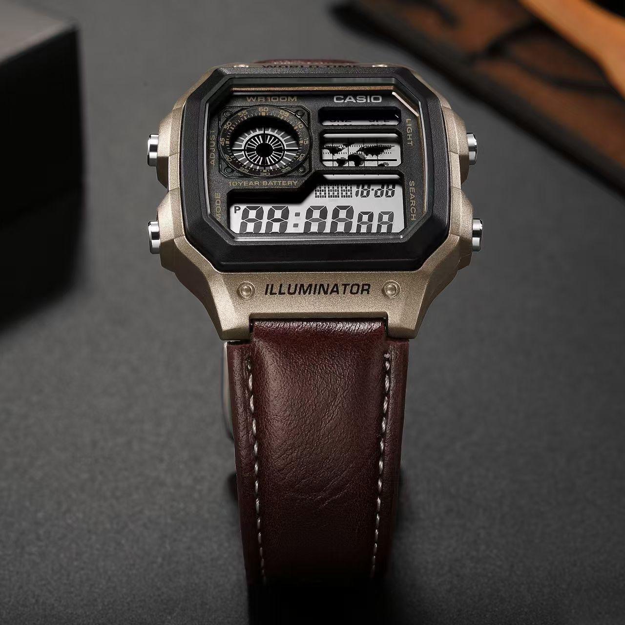 CASIO ILLUMINATOR BROWN WITH ROSE GOLD BODY 30506