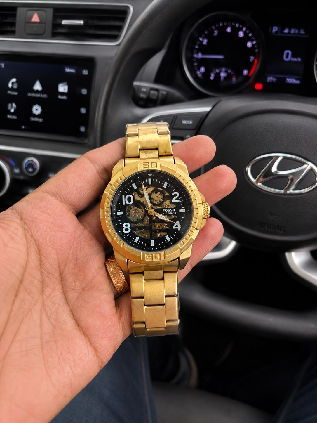 FOSSIL BRONSON AUTOMATIC GOLD WATCH ME3257