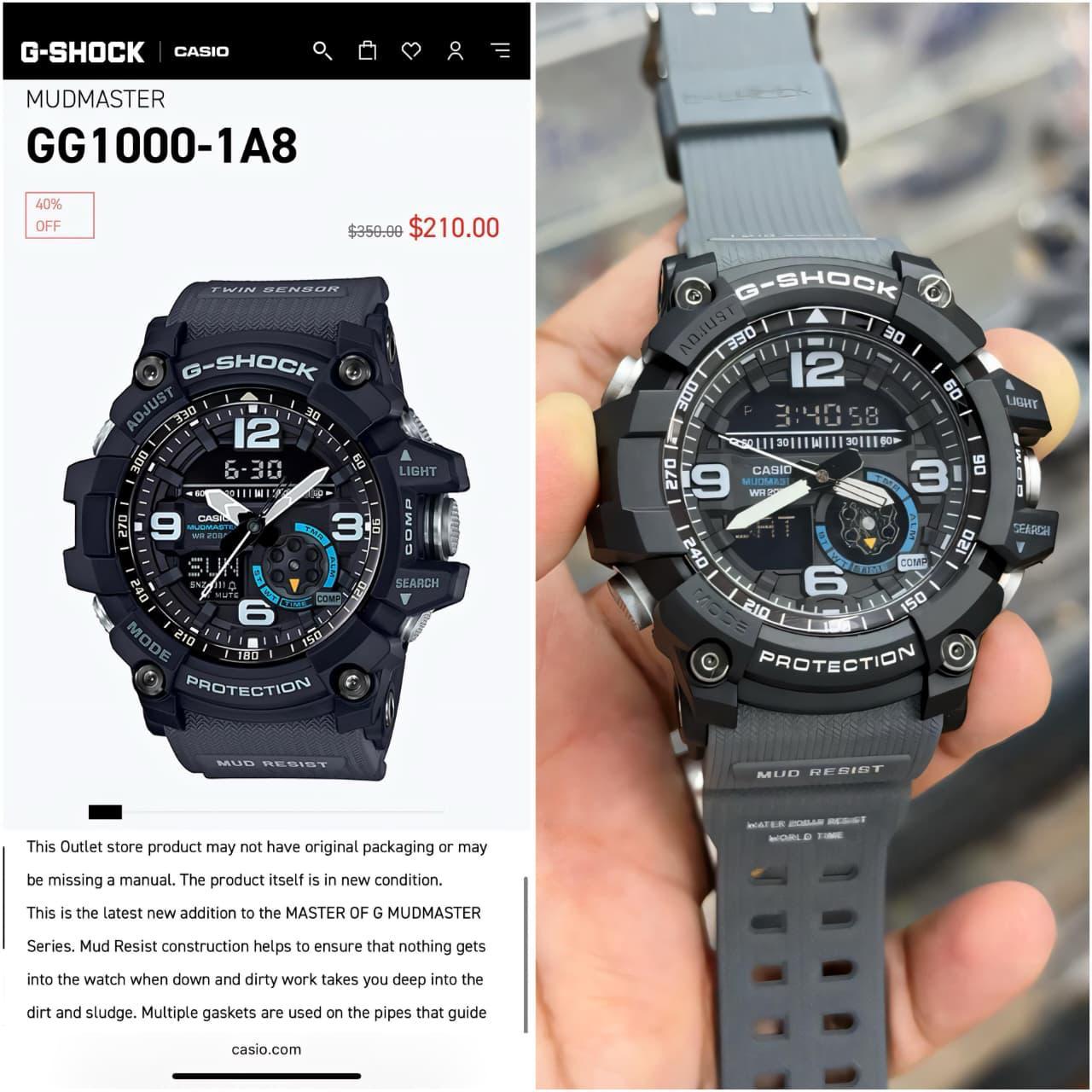 G-SHCK MUDMASTER GG1000-1A8