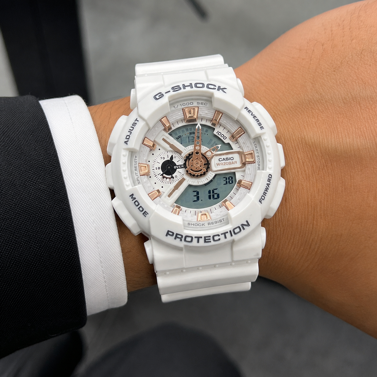 GSHOCK GA-110 FULL WHITE