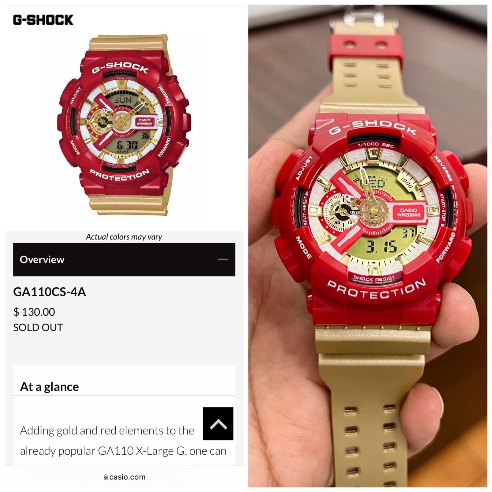 GSHOCK GA-110 IRON MAN EDITION