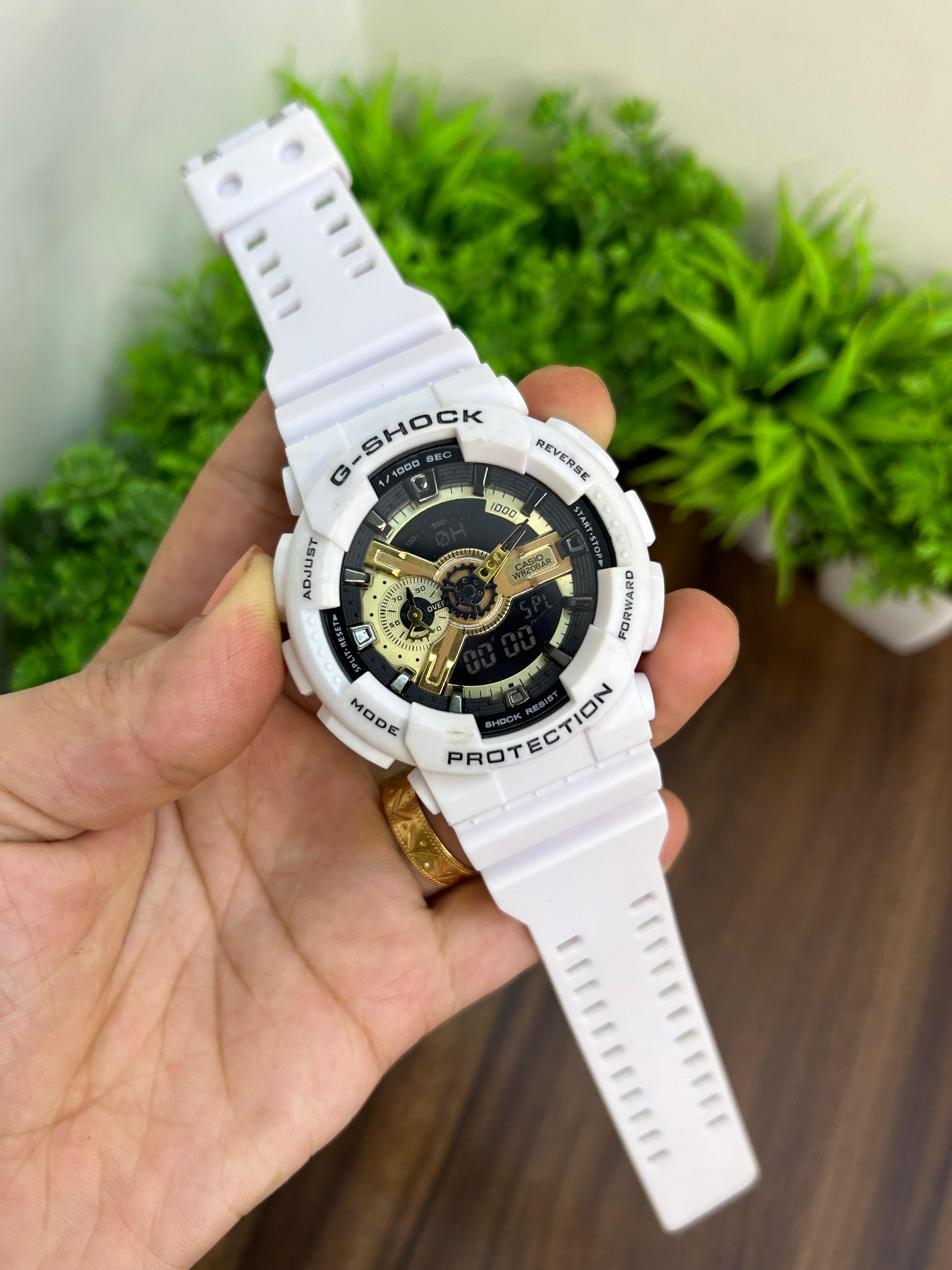 GSHOCK GA-110 WHITE-GOLD
