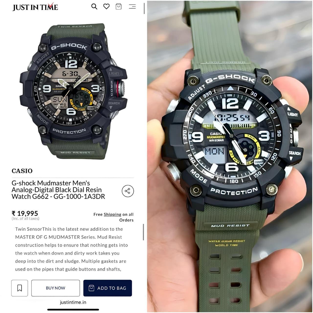 GSHOCK MUDMASTER GG1000 GREEN