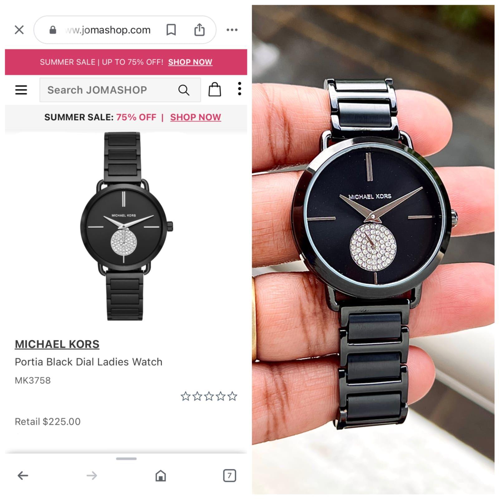 MK FOR LADIES PORTIA FULL BLACK