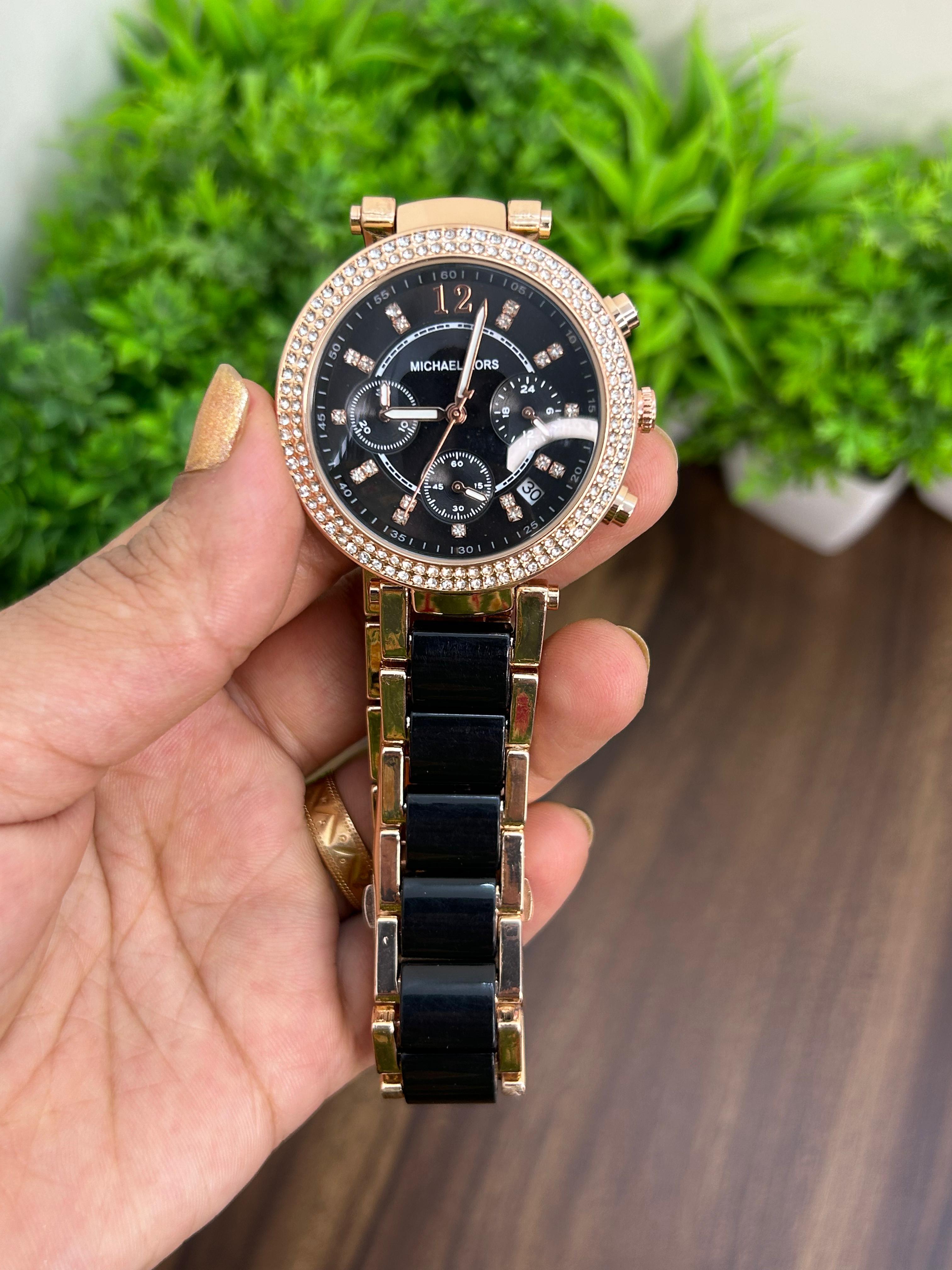 MK LADIES WATCH, ALL BLACK