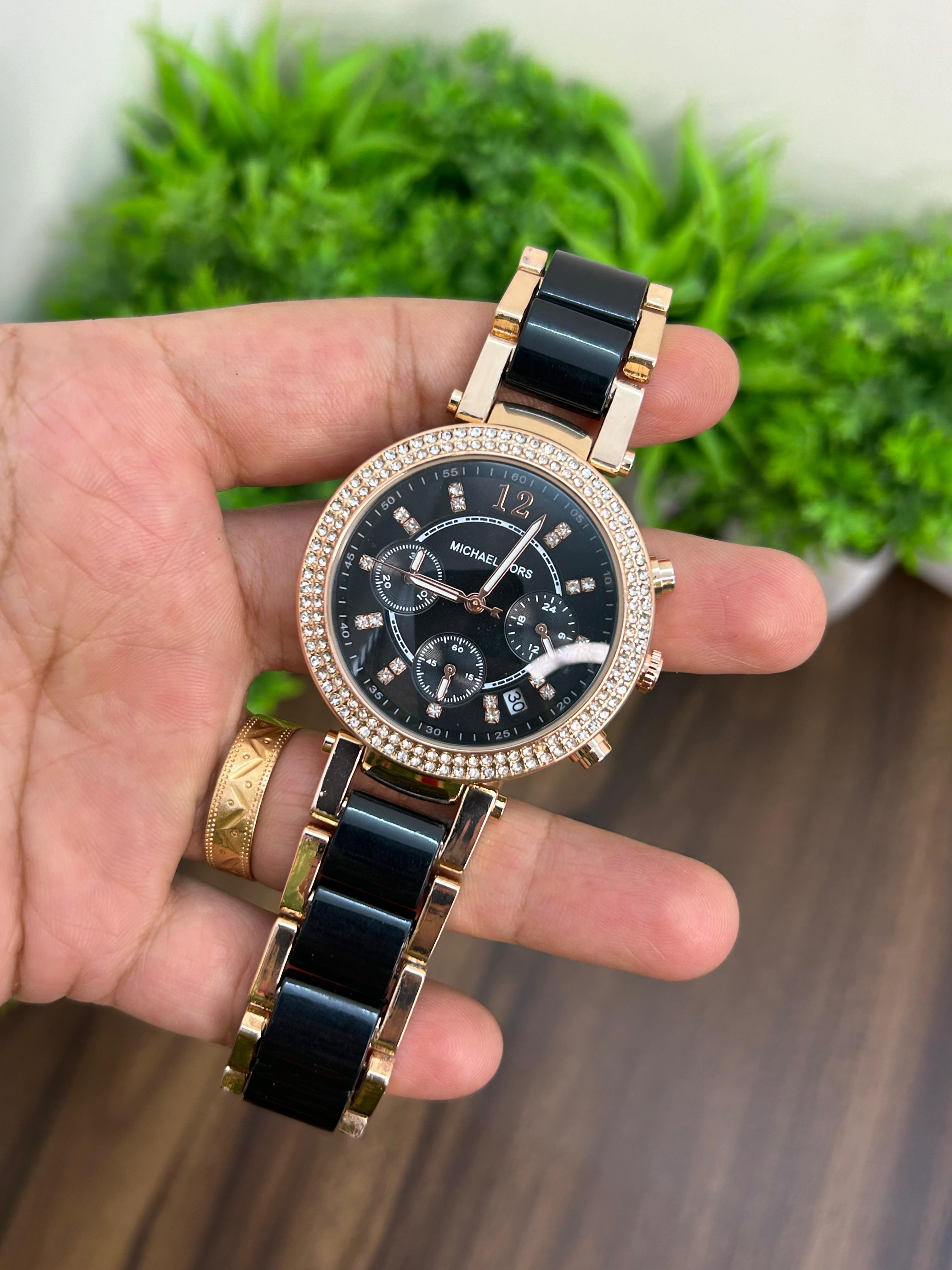 MK LADIES WATCH, ALL BLACK