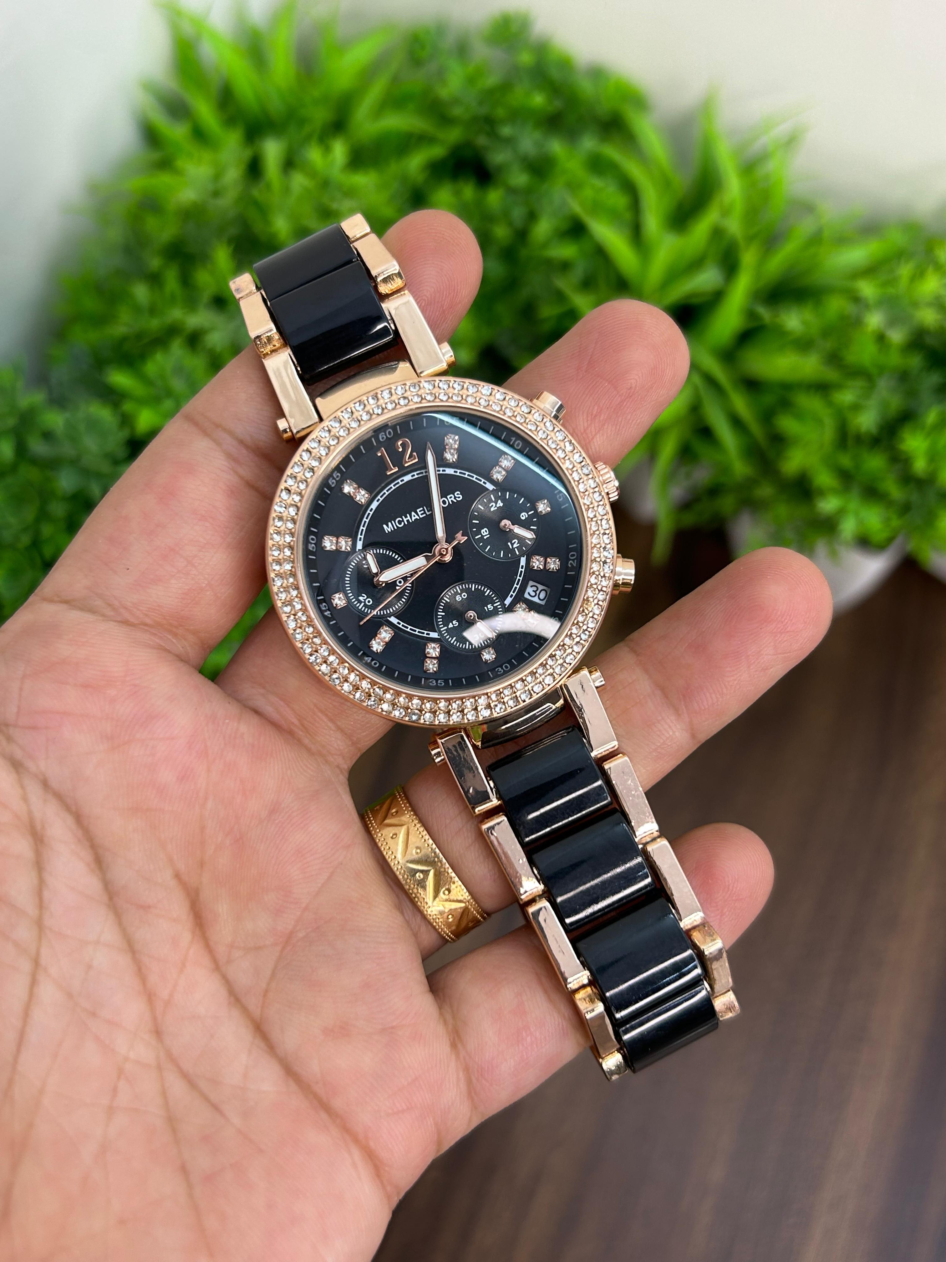 MK LADIES WATCH, ALL BLACK