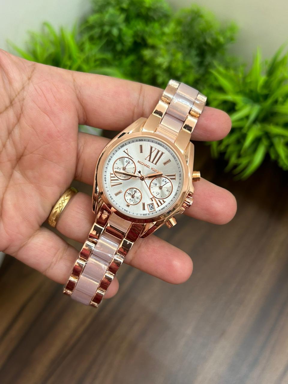 MK PARKER LADIES WATCH, PINK