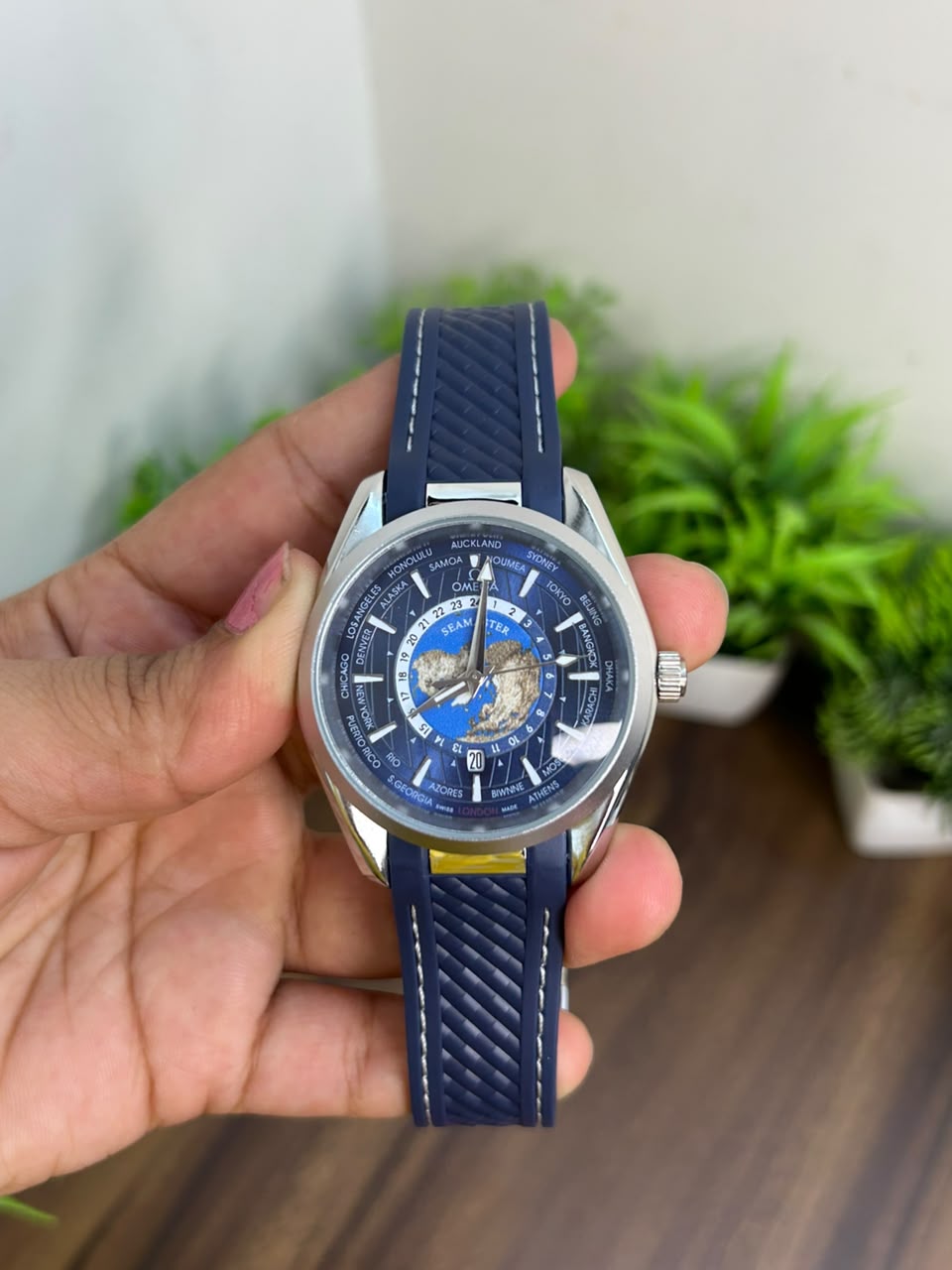 OMEGA SEAMASTER, BLUE STRAP
