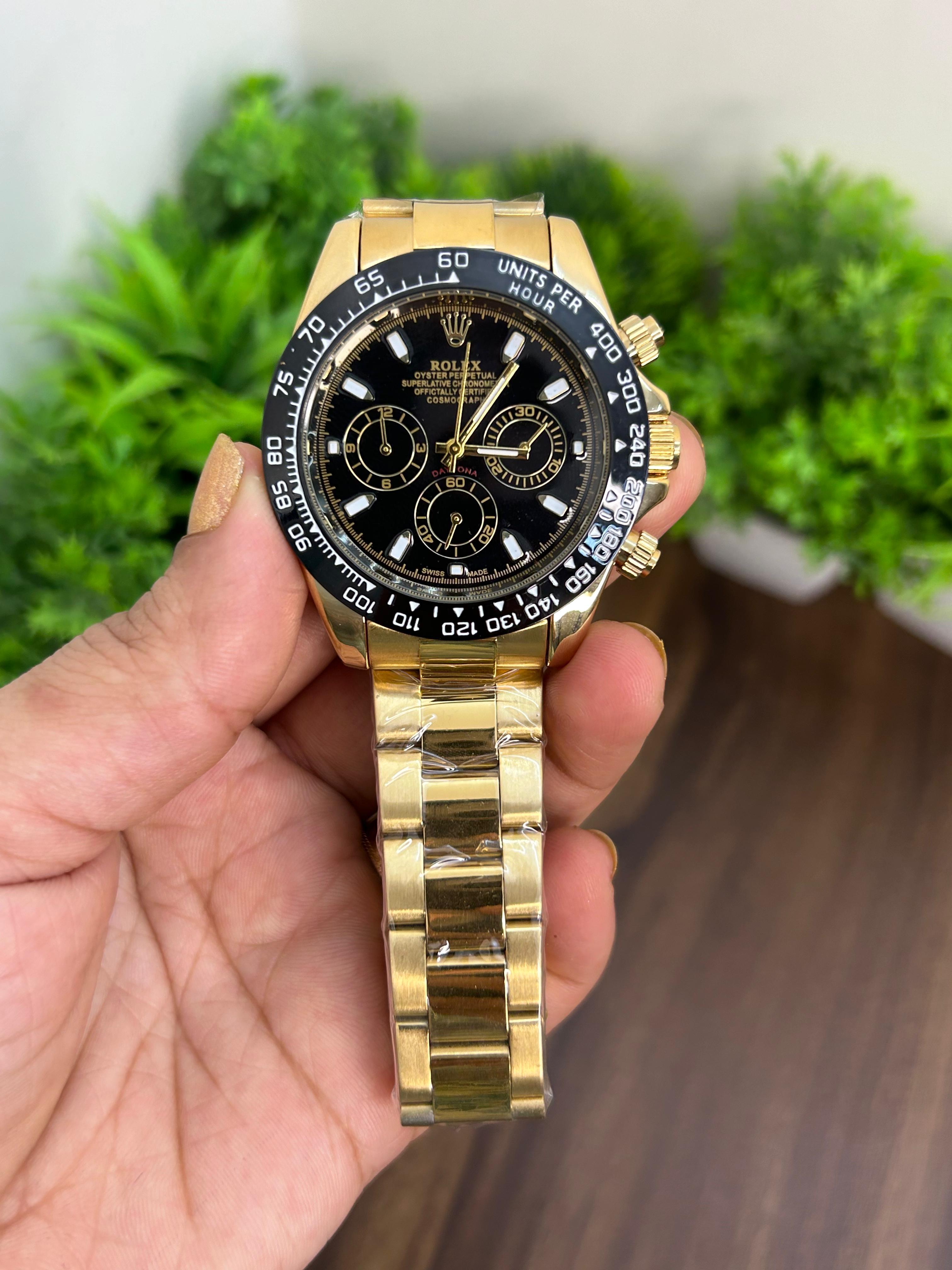 ROL*X DAYTONA, GOLD WITH BLACK DIAL