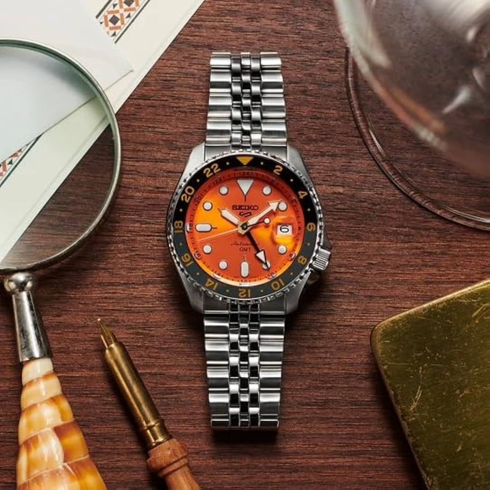 SEIKO GMT 5, ORANGE DIAL