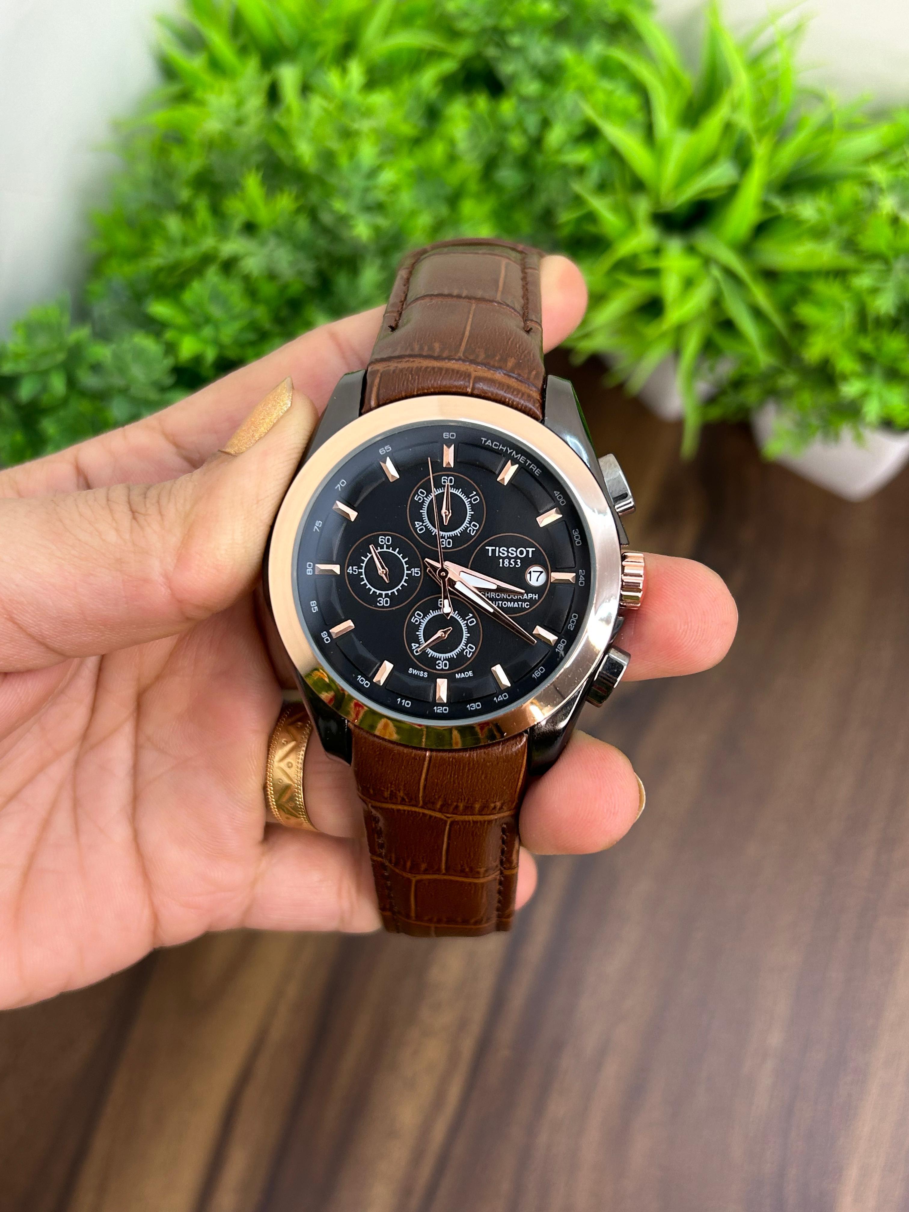 TISSOT COUTURIER 1853, BROWN- BLACK