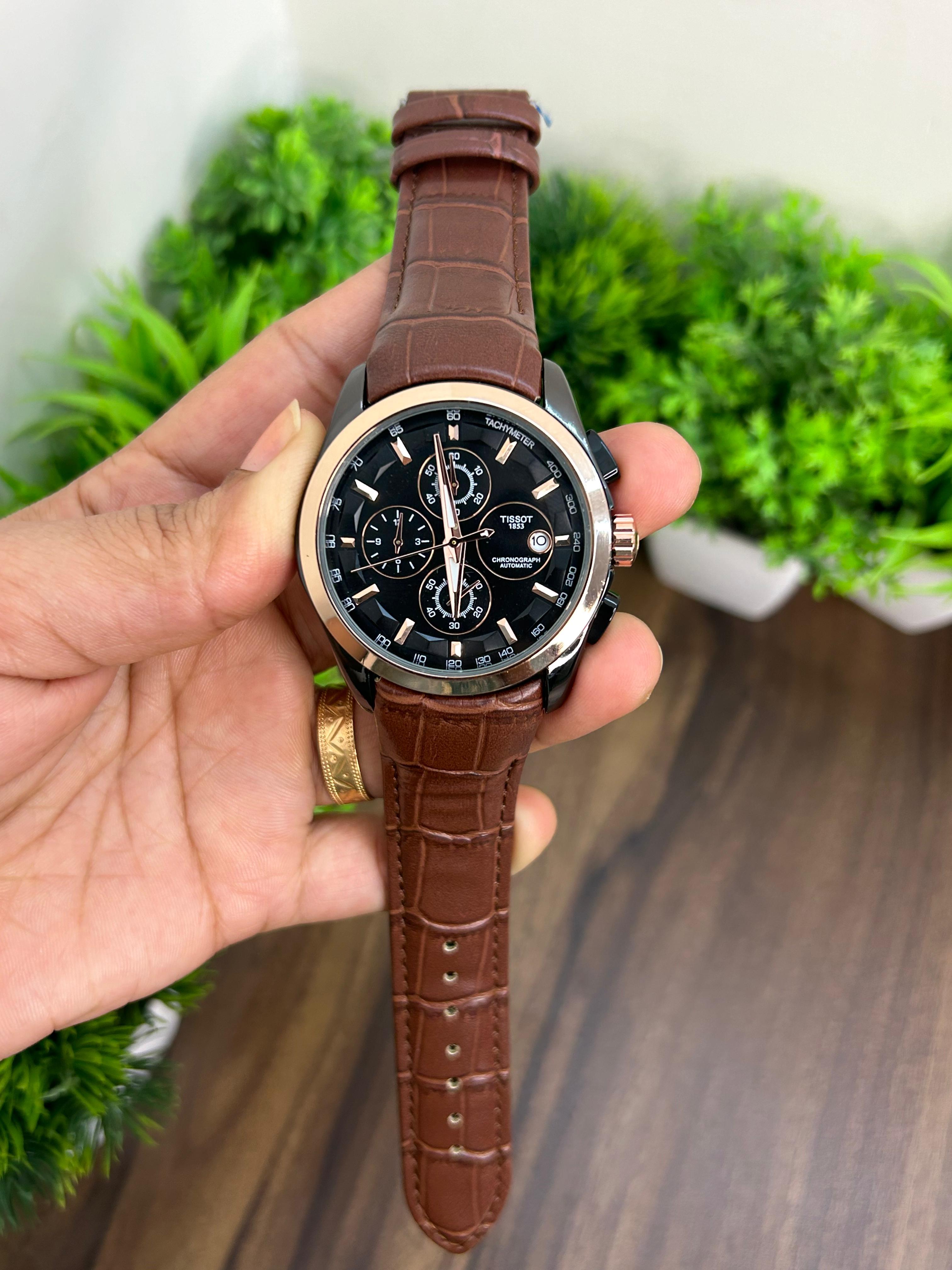 TISSOT COUTURIER 1853, BROWN- BLACK