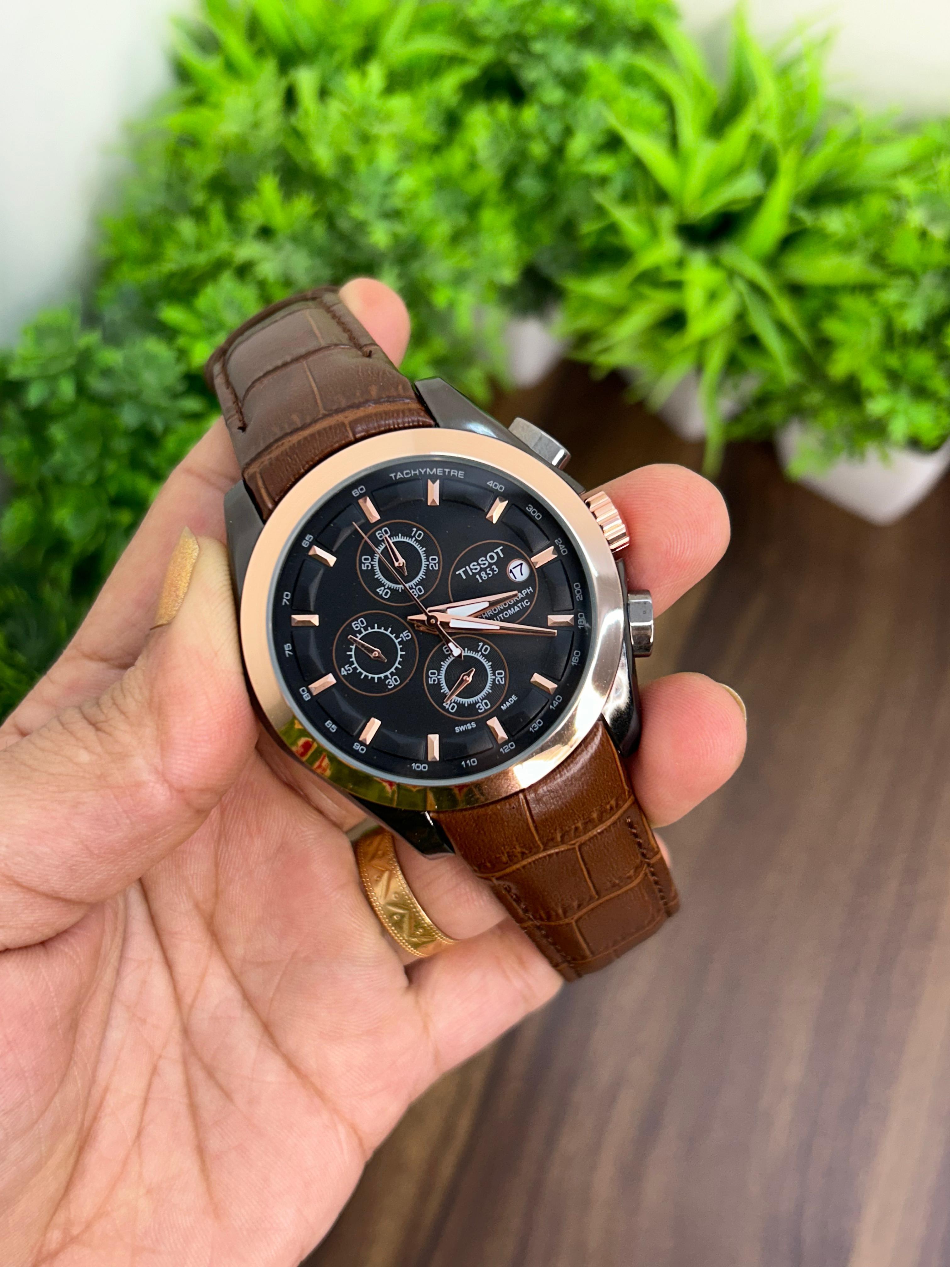 TISSOT COUTURIER 1853, BROWN- BLACK