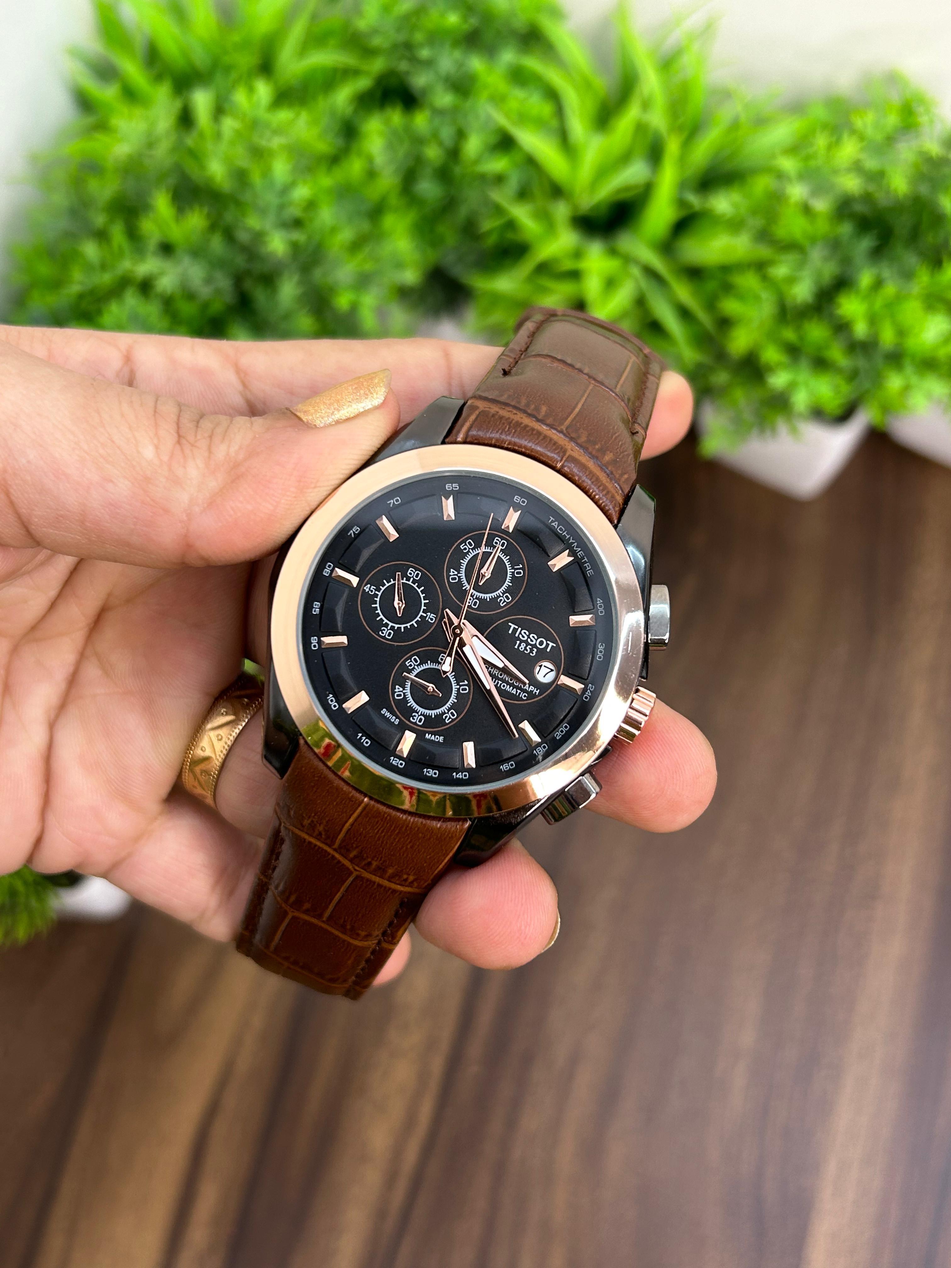 TISSOT COUTURIER 1853, BROWN- BLACK